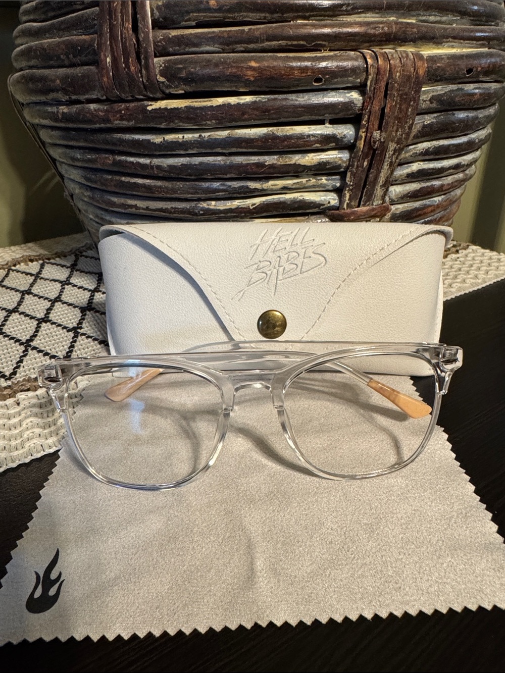 Hell Babes Clear Riding Glasses - Transparent